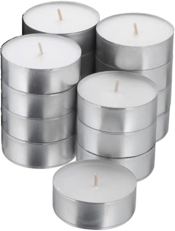 Realm White Unscented Tea Light Candles